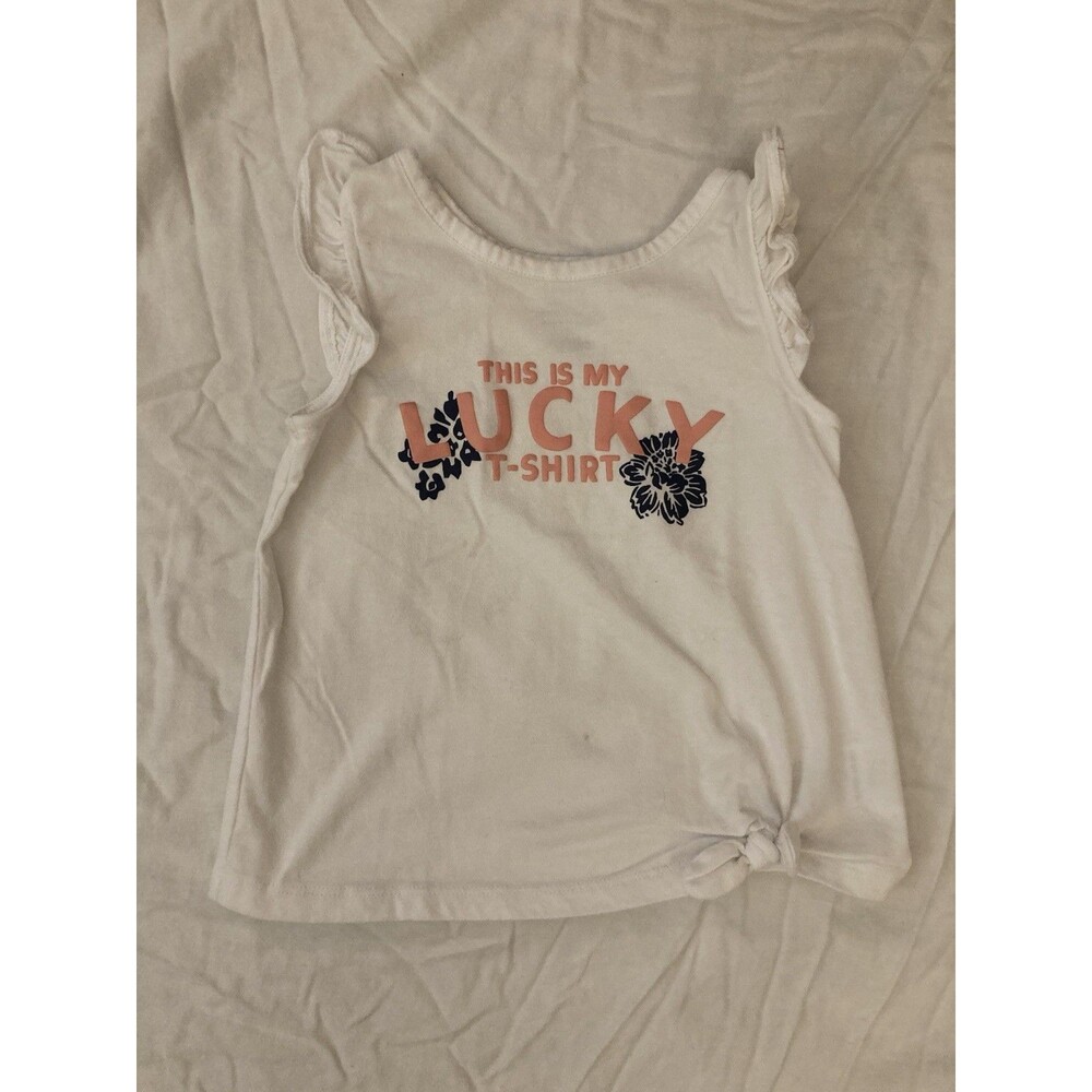 Size 5 The Original Lucky Brand girl clothes - 1 piece T shirt | Text theme